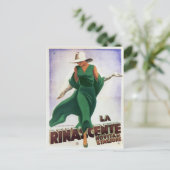 Postkarte mit Vintager italienischer Modedrucke (Stehend Vorderseite)