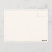 Postkarte mit Vintager schwedischer Flagge (Rückseite)