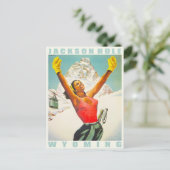 Postkarte mit Vintager Skizze aus Aspen (Stehend Vorderseite)