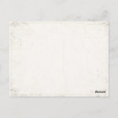 Postkarte mit Vintager Skizze aus Aspen (Rückseite)