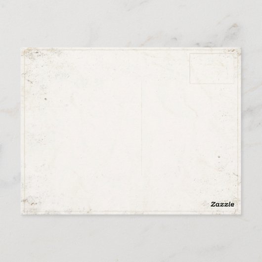 Postkarte mit Vintager Sommerabbildung (Rückseite)