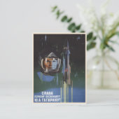 Postkarte mit Vintager sowjetischer Gewerkschaft P (Stehend Vorderseite)