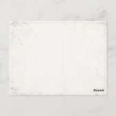 Postkarte mit Vintager Tasmanischer Kratetikett-Be (Rückseite)