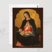 Postkarte mit Wallfahrtskirche Madonna & Kind (Vorne/Hinten)