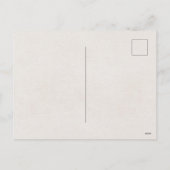 Postkarte mit weichem floralem Muster (Rückseite)
