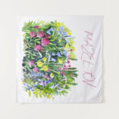 Postkarte mit Wildblumen Wandteppich (Vorderseite (Horizontal))
