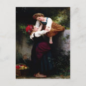 Postkarte mit William Bouguereau Malerei (Vorderseite)
