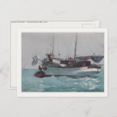 Postkarte mit Winslow Homer-Malen (Vorne/Hinten)