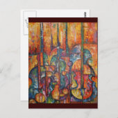 Postkarte mit Zeichenketten (Vorne/Hinten)