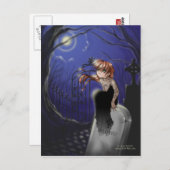 Postkarte Mitternacht Uhr (Vorne/Hinten)