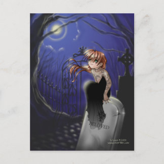 Postkarte Mitternacht Uhr