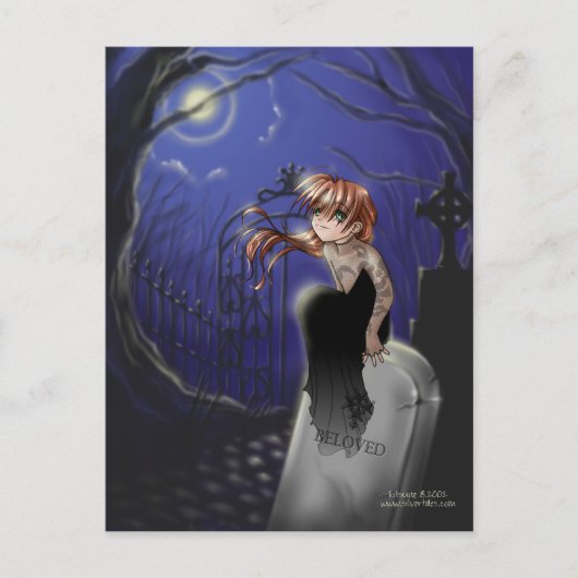 Postkarte Mitternacht Uhr (Vorderseite)