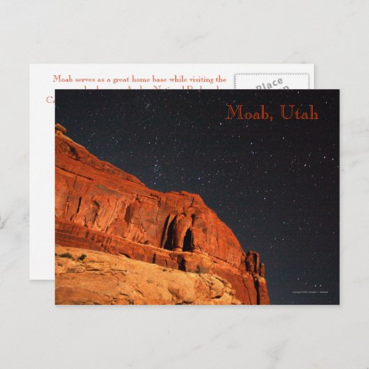 Postkarte Moabs Utah (Vorne/Hinten)