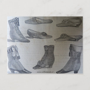 Postkarte, Modeillustration des 19. Jahrhunderts - Postkarte
