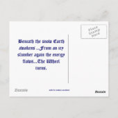 Postkarte, Möge Ihr Winter Solstice Cerom... Postkarte (Rückseite)