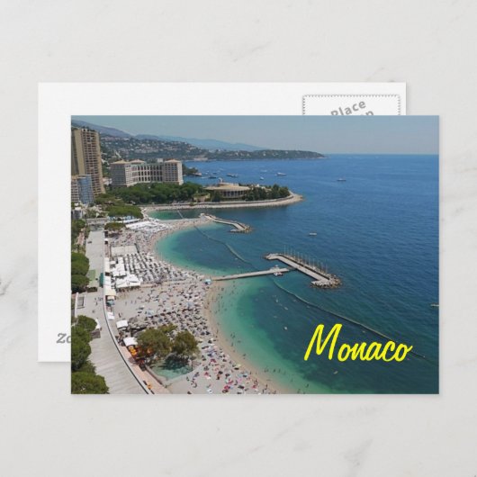 Postkarte Monaco (Vorne/Hinten)