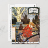 Postkarte: Monat des März - Mars Postkarte (Vorne/Hinten)