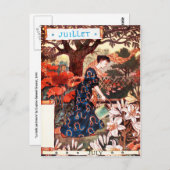 Postkarte: Monat Juli - Juli Postkarte (Vorne/Hinten)