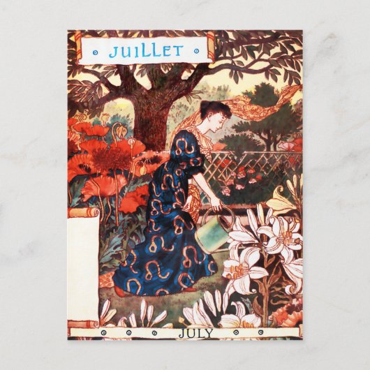 Postkarte: Monat Juli - Juli Postkarte (Vorderseite)