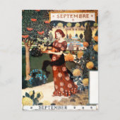 Postkarte: Monat von September - Septembre Postkarte (Vorderseite)