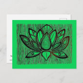 Postkarte "Monster Lotus" (Vorne/Hinten)