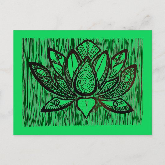 Postkarte "Monster Lotus" (Vorderseite)