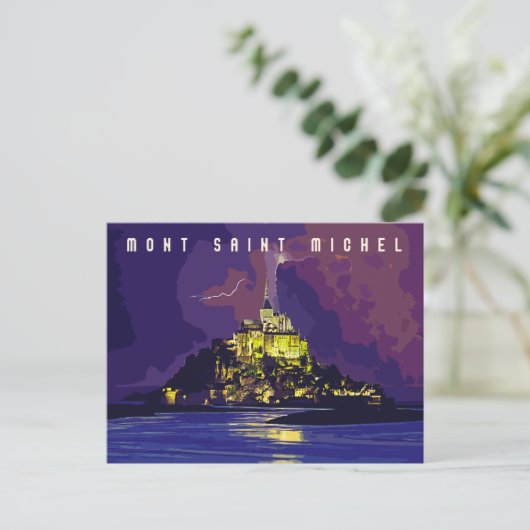 Postkarte Mont Saint Michel (Stehend Vorderseite)