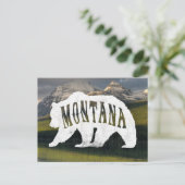 Postkarte Montana Grizzly (Stehend Vorderseite)
