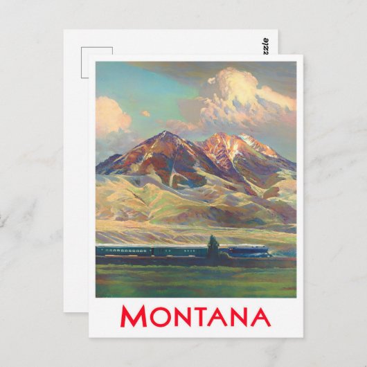 Postkarte Montana Vintage (Vorne/Hinten)