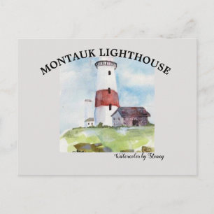 Postkarte Montauk Leuchtturm