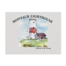 Postkarte Montauk Leuchtturm