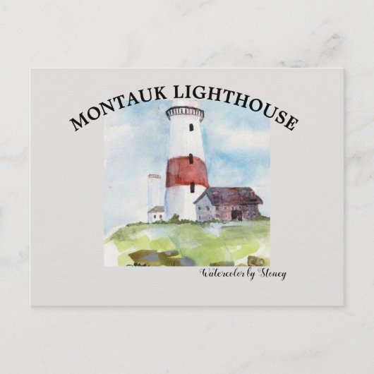 Postkarte Montauk Leuchtturm (Vorderseite)
