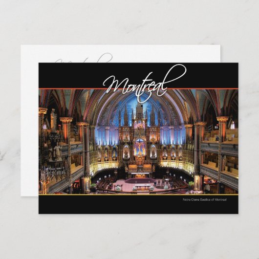 Postkarte Montreal (Vorne/Hinten)