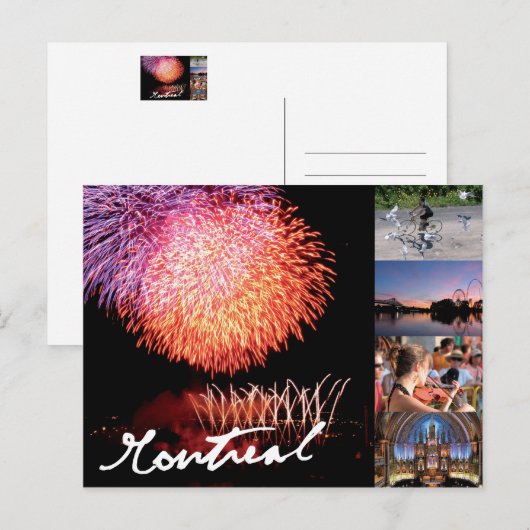 Postkarte Montreal (Vorne/Hinten)