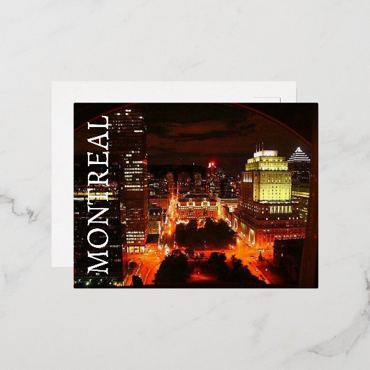 Postkarte Montreal (Vorderseite/Rückseite)