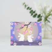 Postkarte "Moon Bunnies" (Stehend Vorderseite)