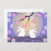 Postkarte "Moon Bunnies" (Vorne/Hinten)
