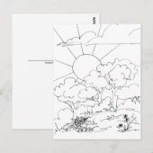 Postkarte - Morgendämmerung (Vorne/Hinten)
