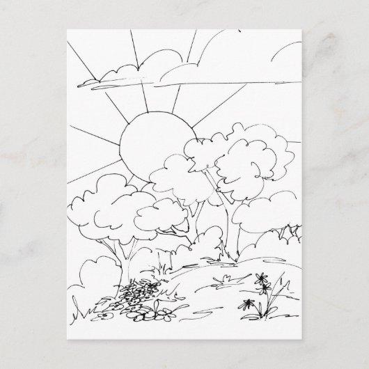 Postkarte - Morgendämmerung (Vorderseite)