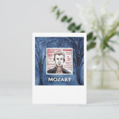 Postkarte Mozart (Stehend Vorderseite)