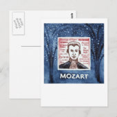 Postkarte Mozart (Vorne/Hinten)