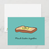 Postkarte "Much Butter Together" (Vorne/Hinten)