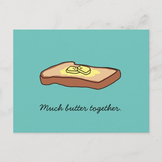 Postkarte "Much Butter Together" (Vorderseite)