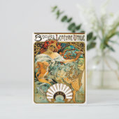 Postkarte: Mucha - Biscuits Lefevre Utile Postkarte (Stehend Vorderseite)