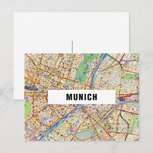 Postkarte München (Vorne/Hinten)