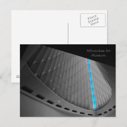 Postkarte - Museum Milwaukee (Vorne/Hinten)
