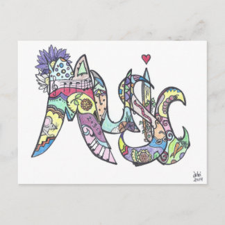 Postkarte: Musik Postkarte