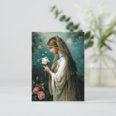 Postkarte: Mystische Rose Postkarte (Stehend Vorderseite)