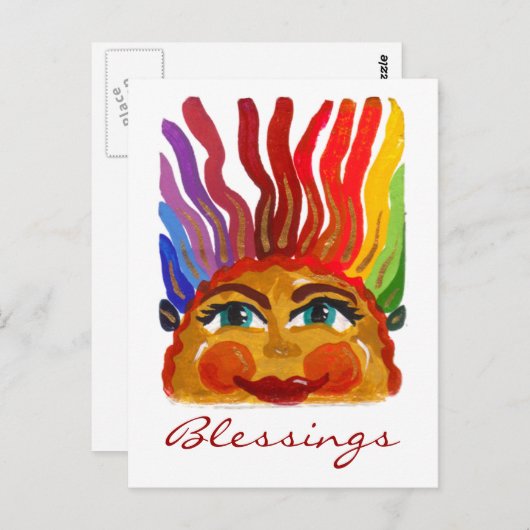 Postkarte nach oben (Vorne/Hinten)