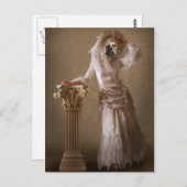 Postkarte nach oben geklebt (Vorne/Hinten)